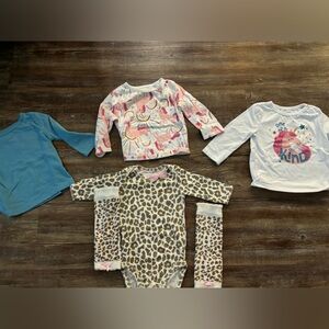 3-6 month baby long sleeves and 2 outfits
